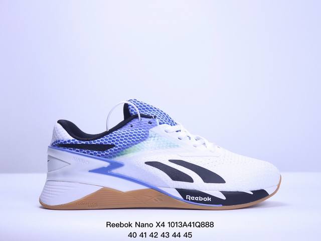 Reebok锐步官方2024春夏新款男nano X4 经典运动健身综合训练鞋。Reebok Nano X4 在健身房里，几乎可以用于所有事情，有点像万事通。Fl