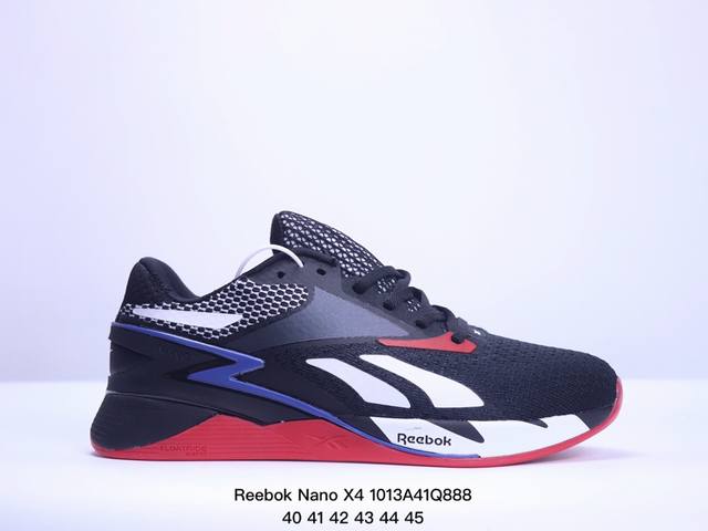 Reebok锐步官方2024春夏新款男nano X4 经典运动健身综合训练鞋。Reebok Nano X4 在健身房里，几乎可以用于所有事情，有点像万事通。Fl