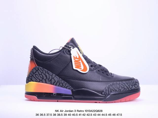 公司级nk Air Jordan 3 Retro 原装配色性价比aj3 同价区间无对手 #原装头层材料 用料绝不含糊 #正确荔枝纹路 客供原厂磨具 清洁度 电绣