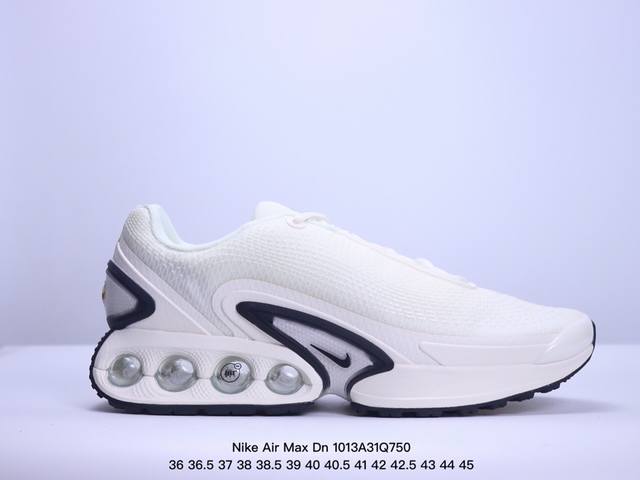 公司级nike Air Max Dn 耐克2024全新气垫跑鞋 #全新鞋款在同侧采用了四个圆柱仓式的设计 不仅有防滑耐磨性功能 还搭配了周围一圈柔软的泡棉材质