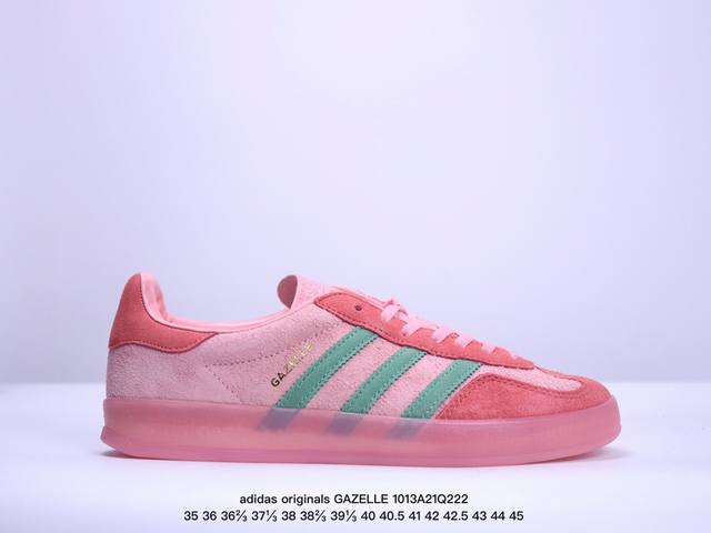 Adidas Originals Gazelle Indoor 舒适休闲防滑轻便低帮 板鞋男女款 Xm1013Q222