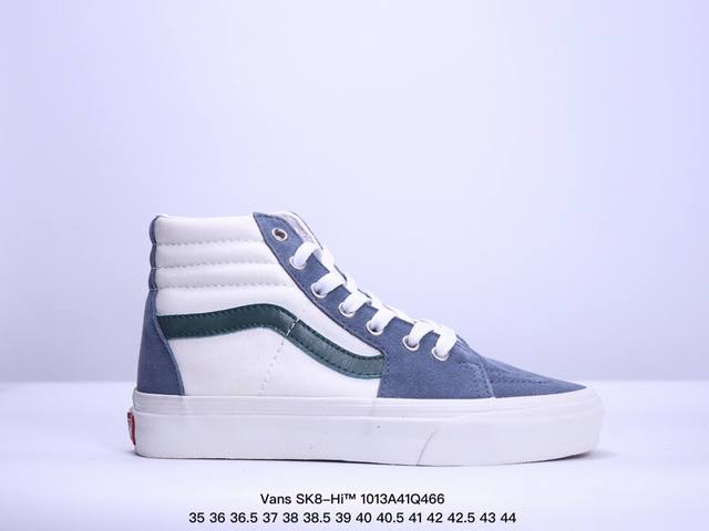 Vans 范斯 Sk8-Hi 运动休闲低帮鞋尺码：35 36 36.5 37 38 38.5 39 40 40.5 41 42 42.5 43 44 工艺：硫化