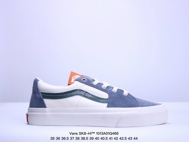 Vans 范斯 Sk8-Hi 运动休闲低帮鞋尺码：35 36 36.5 37 38 38.5 39 40 40.5 41 42 42.5 43 44 工艺：硫化