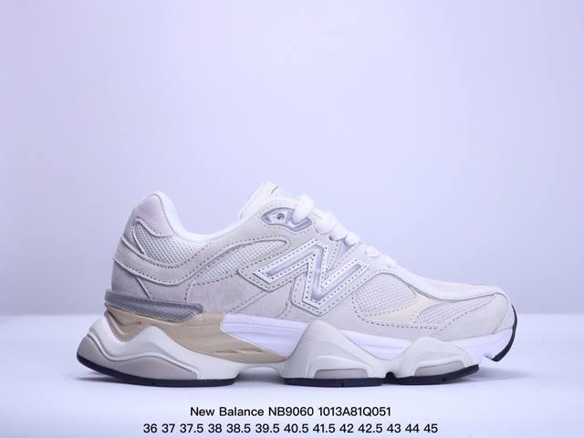 公司级new Balance 公司级版本 Nb9060 联名款 复古休闲运动慢跑鞋 鞋款灵感源自设计师本人对夏日的怀日回忆。鞋面大身由空间双格及磨砂鞋面拼接而生