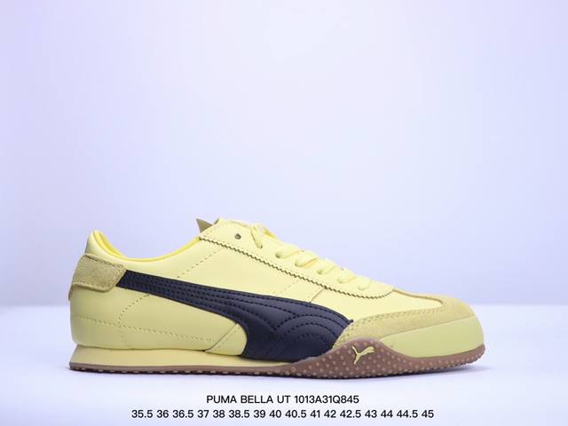 Puma Bella Ut 时尚潮流 原楦原纸版开发版型 采用头层簏皮拼接组合环保纤维革鞋面材质 外置轻量耐磨橡胶大底必入最火超高性价比德训鞋！彪马puma P