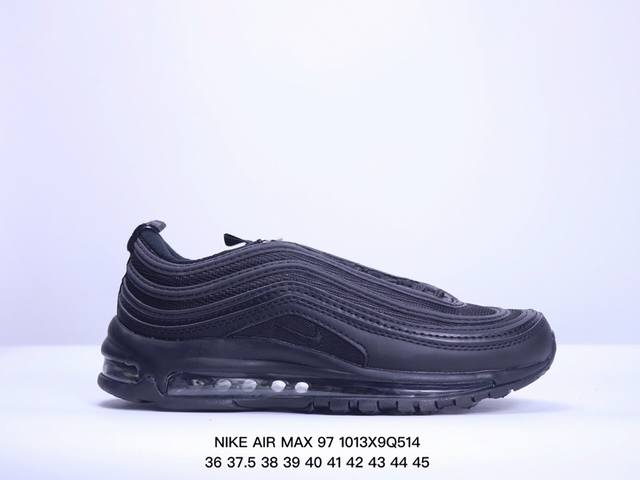 耐克nike休闲鞋 经典 气垫 Air Max 97 子弹气垫低帮运动鞋。Air Max '97 运动跑鞋以流线型鞋身和卓越科技为热爱运动的你造就全方位防护，强