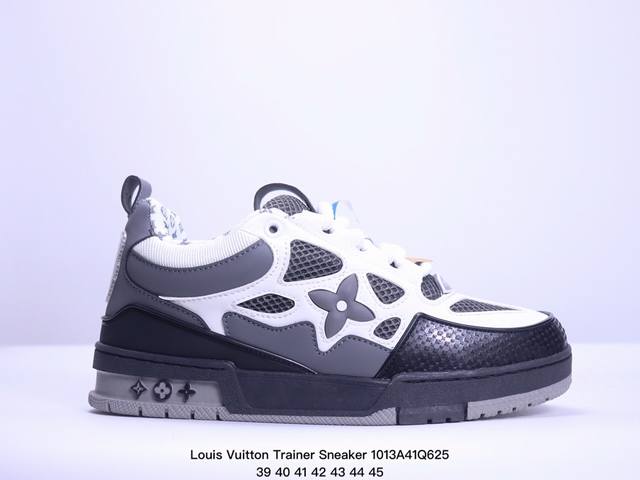 公司级全新lv路易威登louis Vuitton Trainer Sneaker Low休闲运动文化百搭板鞋 尺码:39-45 Xm1013Q625