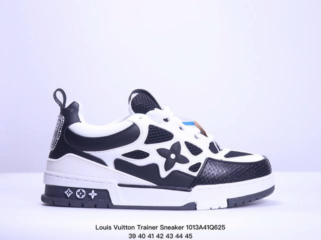 公司级全新lv路易威登louis Vuitton Trainer Sneaker Low休闲运动文化百搭板鞋 尺码:39-45 Xm1013Q625