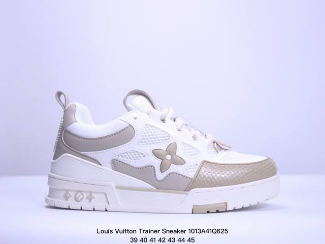 公司级全新lv路易威登louis Vuitton Trainer Sneaker Low休闲运动文化百搭板鞋 尺码:39-45 Xm1013Q625