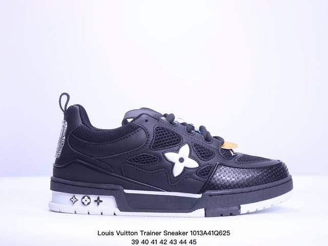 公司级全新lv路易威登louis Vuitton Trainer Sneaker Low休闲运动文化百搭板鞋 尺码:39-45 Xm1013Q625