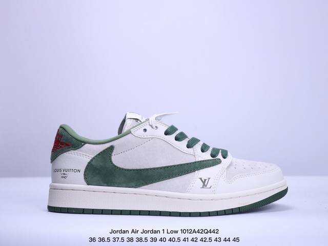 海外爆款限量发售！公司级 Travis Scott X Fragment Design X Jordan Air Jordan 1 Low Og Sp “Lv联