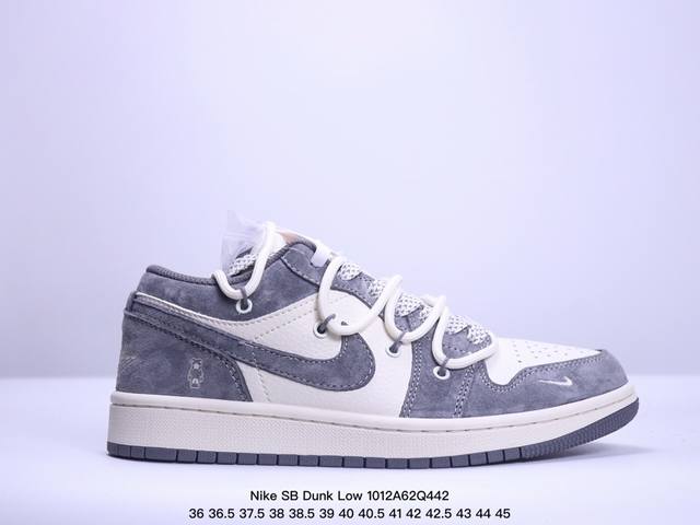 海外爆款限量发售！公司级 Nike Sb Dunk Low“斯图西系列 绑带猪八米蓝勾” 周年高端定制 低帮休闲板鞋 定制鞋盒 大厂纯原品质出货 超高清洁度 皮