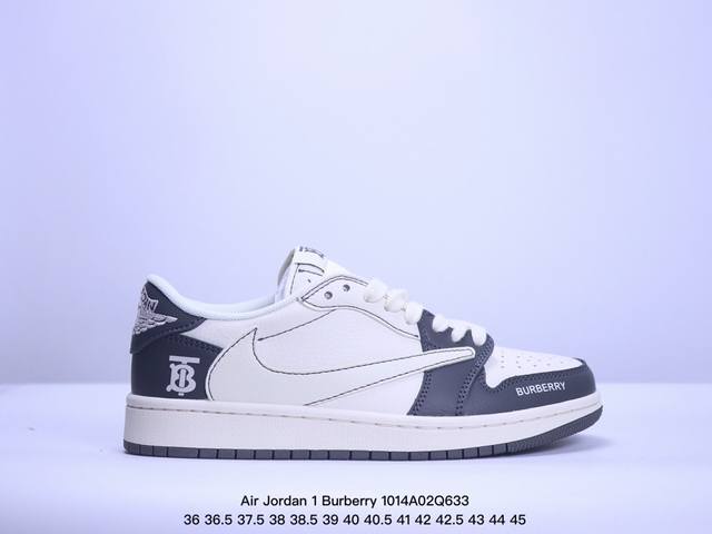 耐克 Air Jordan 1 *巴宝莉burberry联名,设计师diy高端定深石灰搭配白底时尚配色 采用柔软皮革面料带来超高舒适度体验的同时兼备百搭效果 货 - 点击图像关闭