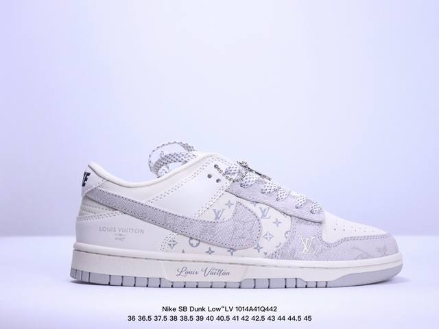 海外爆款限量发售！Nike Sb Dunk Low“Lv联名周年高端定制 低帮休闲板鞋 定制鞋盒 大厂纯原品质出货 超高清洁度 皮料切割干净无任何毛边 细节完美