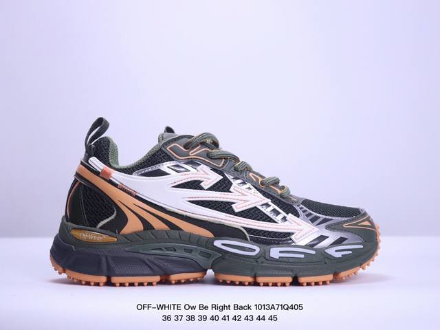 公司级off-White Ow Be Right Back 圆头系带 低帮 生活休闲鞋 尺码:36-45 Xm1013Q405