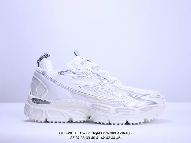 公司级off-White Ow Be Right Back 圆头系带 低帮 生活休闲鞋 尺码:36-45 Xm1013Q405