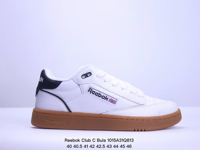 公司级reebok Club C Bula 锐步 舒适 耐磨 低帮 男女美式复古美拉德面包鞋休闲板鞋 尺码:40 40.5 41 42 42.5 43 44 4