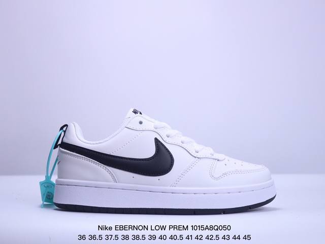 耐克nike Ebernon Low Prem 休闲运动板鞋 低帮百搭透气休闲运动板鞋，经典耐用的设计，兼顾舒适脚感和出众风范，演绎匠心之作。结构性的支撑贴合感