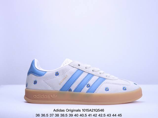 阿迪达斯adidas Originals Gazelle Esquisite Gucci 德训 羚羊系列低帮复古百搭休闲运动板鞋 Xm1015Q546