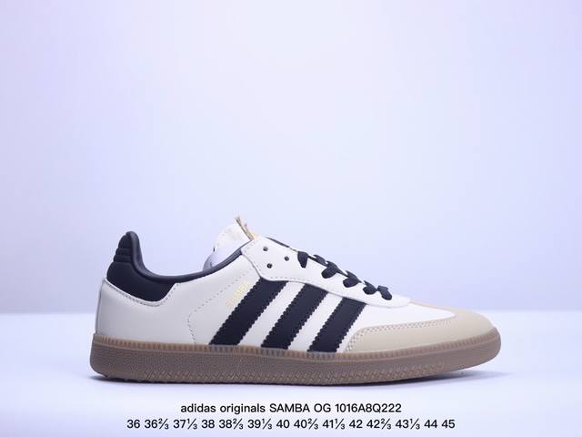 Adidas Originals Samba Og Og 舒适百搭简约防滑耐磨低帮 板鞋 男女款黑棕 Xm1016Q222