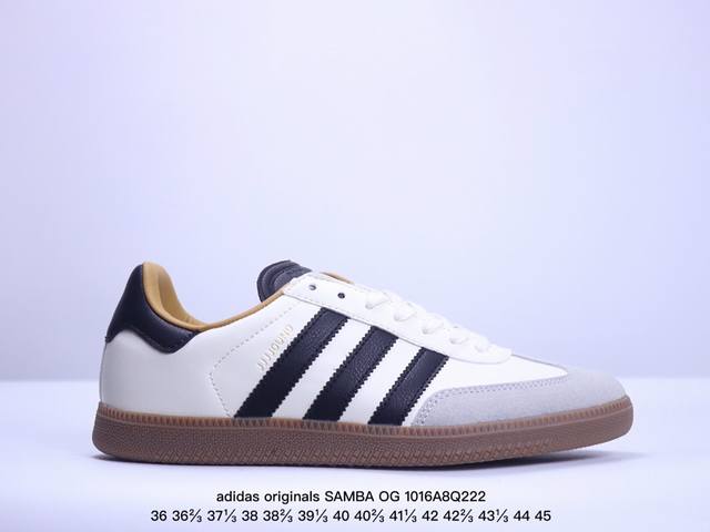 Adidas Originals Samba Og Og 舒适百搭简约防滑耐磨低帮 板鞋 男女款黑棕 Xm1016Q222