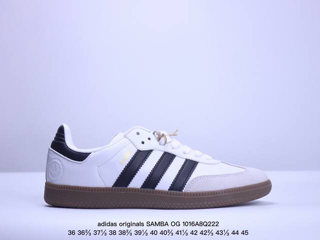 Adidas Originals Samba Og Og 舒适百搭简约防滑耐磨低帮 板鞋 男女款黑棕 Xm1016Q222