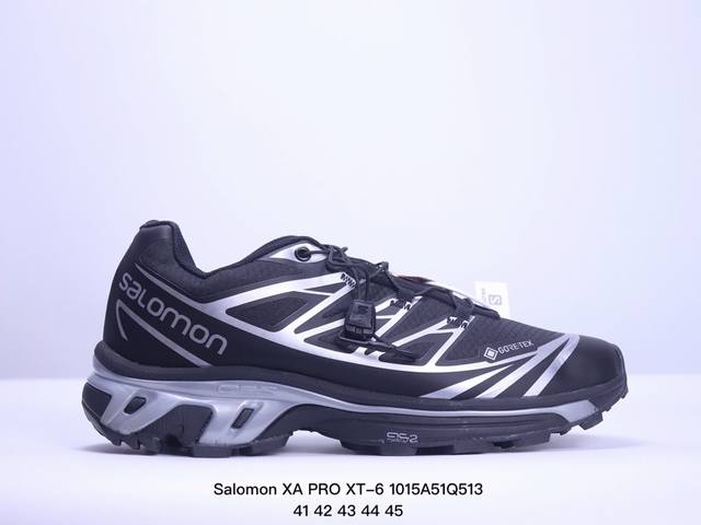 Salomon Xa Pro Xt-6 Expanse 萨洛蒙户外越野跑鞋 鞋面采用sensifit贴合技术 全方位贴合包裹脚型 鞋跟部鞋底牵引设计 提供强大的