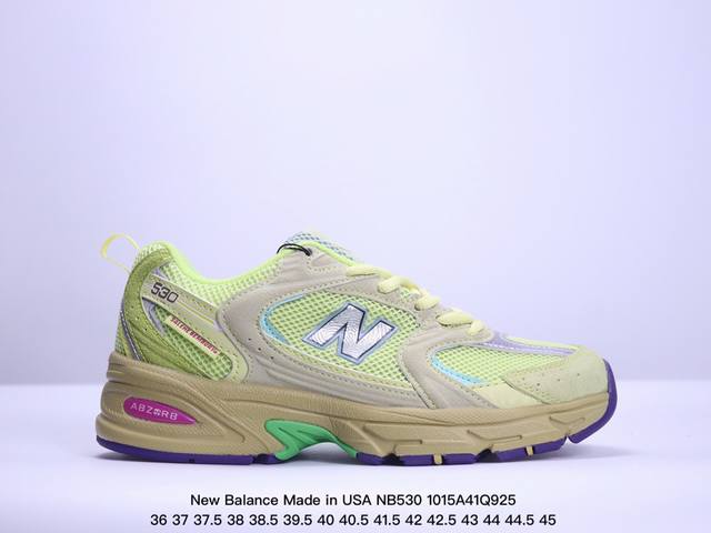 公司级真标带半码！ 新百伦new Balance Made In Usa Nb530系列 美产血统经典复古休闲运动慢跑鞋. Xm1015Q925