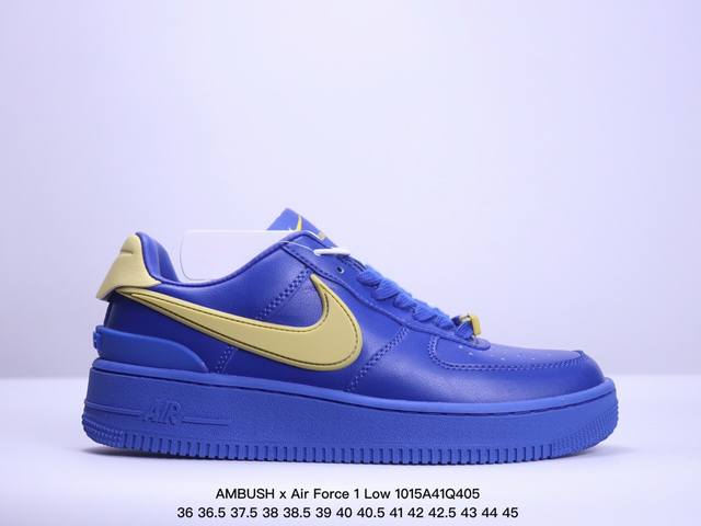 公司级ambush X Air Force 1 Low Sp 埋伏系列 空军联名合作款“皮革黑白大钩” 官方货号：Dv3464-001Size：36 36.5