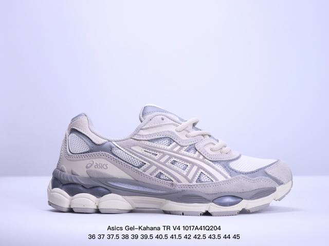 Asics 亚瑟士 公司级 Gel-Kahana Tr V4系 男女鞋真标半码制，升级原楦原纸版开发版型，采用环保太空合成革配合透气网眼布鞋面材质，全新轻量ev