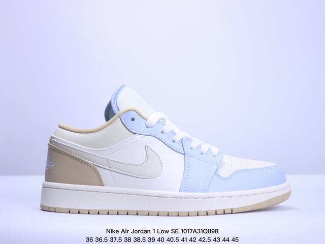 公司级nike Air Jordan 1 Low Se Aj1乔1低帮休闲板鞋 同步官方配色 官方货号:Hq3440-101 尺码:36 36.5 37.5 3