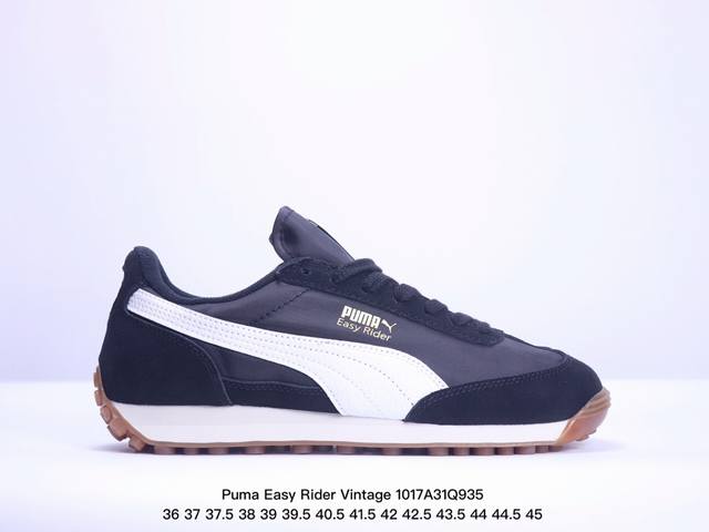 Puma Easy Rider Vintage 彪马舒适简约耐磨透气低帮休闲板鞋 此款style Avanti系列休闲鞋从足球鞋外观汲取设计灵感 以质感皮革鞋面