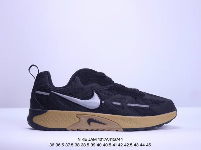 公司级nike Jam 系列舒适时尚防滑耐磨低帮生活休闲鞋 Fn0314 采用鞋面合成皮革与网眼布设计 以便于运动员在霹雳舞运动中的保护和耐穿 中底设计细节采用