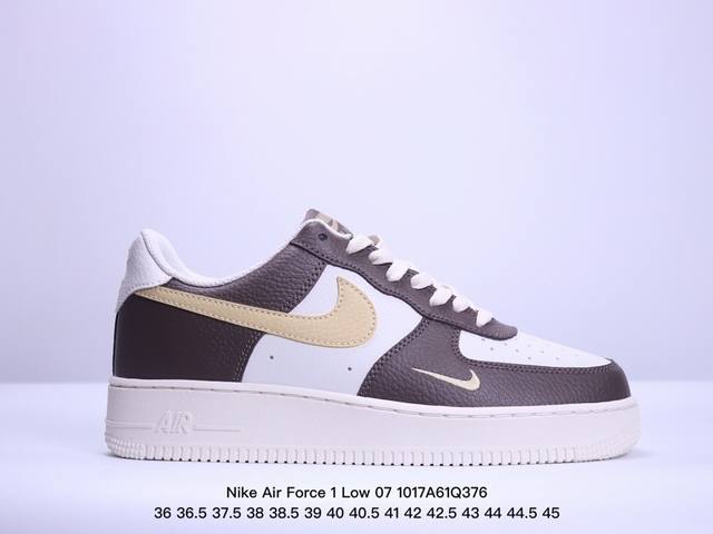 公司级nike Air Force 1 Low 07 白棕绿 原楦头原纸板 打造纯正低帮空军版型专注外贸渠道 全掌内置蜂窝气垫 原盒配件 原厂中底钢印、拉帮完美