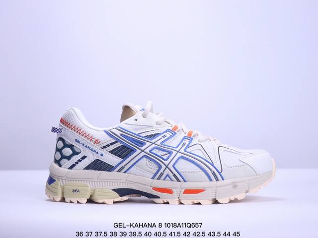 公司级asics 亚瑟士 Gel-Kahana 8 男女士鞋越野跑步鞋抓地稳定运动鞋缓震耐磨跑鞋 Gel-Kahana系列为实用级越野跑鞋，融合机能和户外潮流强