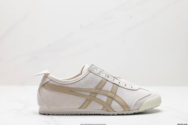 公司级Onitsuka Tiger鬼冢虎 Mexico 66 Slip-on 一脚蹬低帮夏季透气运动休闲鞋 货号:1183A438- 尺码:36 37 37.5