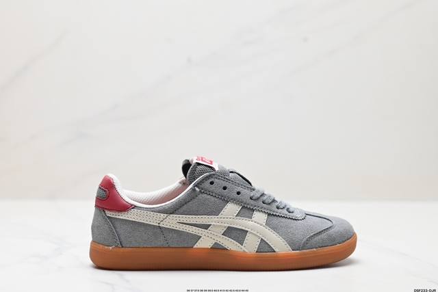 真标亚瑟士 Onitsuka Tiger Tokuten 复古低帮休闲跑鞋 实拍首发 TOKUTEN的灵感来源于80年代的室内用鞋 T-TOE前足补强设计 室内