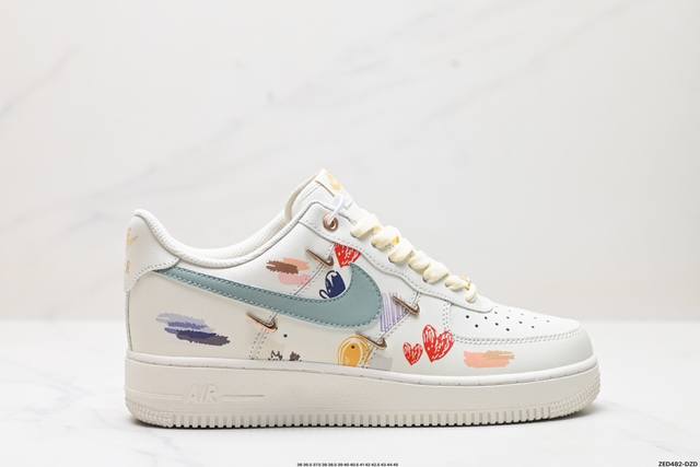 公司级NIKE AIR FORCE 1‘07 LV8 原楦头原纸板 打造纯正低帮空军版型 专注外贸渠道 全掌内置蜂窝气垫 原盒配件 原厂中底钢印、拉帮完美 官方