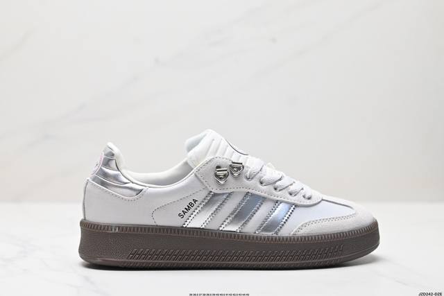 公司级阿迪达斯三叶草Adidas Originals Samba XLG 桑巴舞系列绅士德训足球风百搭低帮休闲运动板鞋 货号:JP5727 尺码:36 36.5