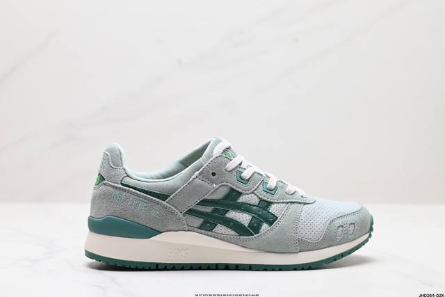 公司级Asics Gel-Lyte III OG系列低帮经典复古休闲运动跑步鞋 采用硬质牛剖革组合透气针织鞋面材质 升级EVA全新缓震中底部位科技组合耐磨橡胶外