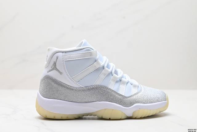 真标耐克Nike Air Jordan 11 Retro Low Concord AJ11代迈克尔 乔丹中帮运动文化篮球鞋 货号:528895 033 尺码:3