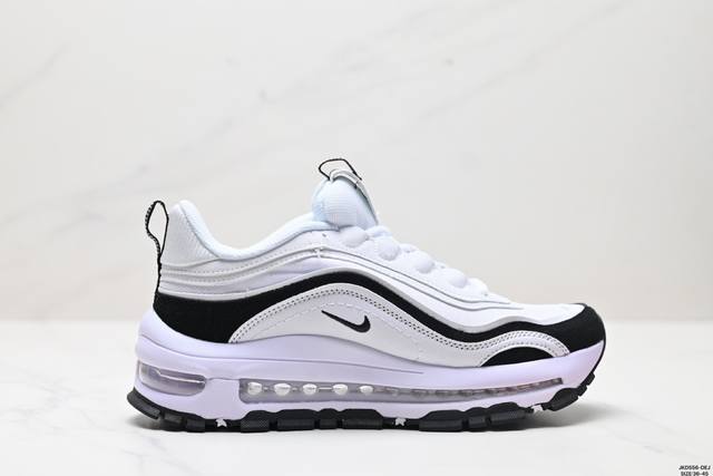 公司级Nike Air Max 97 小勾子弹复古全掌气垫休闲运动鞋 正确子弹头鞋型 鞋身Swoosh视觉呈现效果 以创新搭载可视全掌Max Air和演绎疾速风