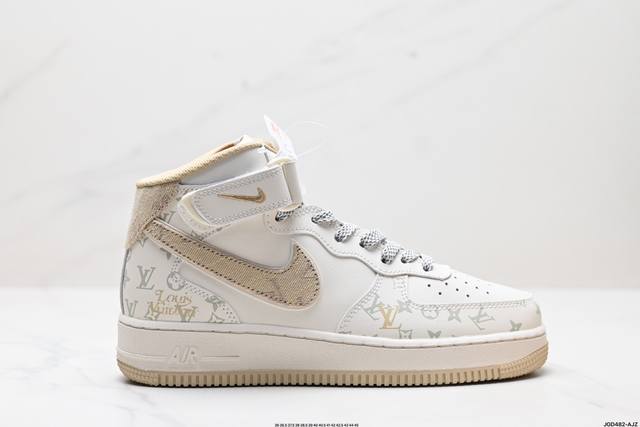 公司级Nike Air Force 1 Mid 07 原楦头原纸板 打造纯正中帮空军版型 专注外贸渠道 全掌内置蜂窝气垫 原盒配件 原厂中底钢印、拉帮完美 官方