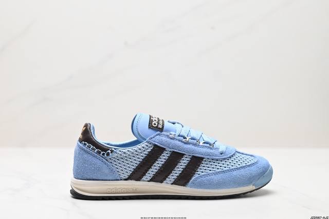 公司级阿迪达斯Adidas WB SL76 三叶草复古休闲网面透气跑步鞋休闲运动鞋 货号:IH3262 尺码:36 36.5 37 38 38.5 39 40