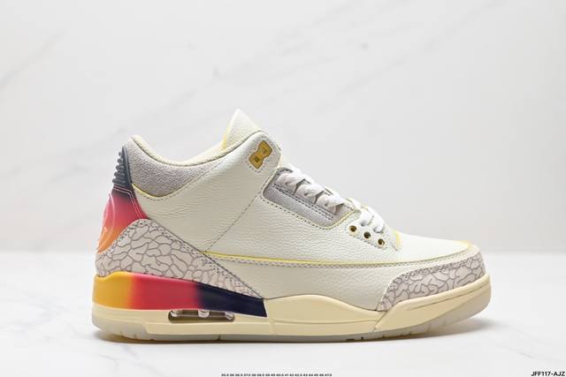 公司级Air Jordan 3 Retro ”Hide and Sneak“ 白灰棕 AJ3 乔丹3代 aj3 乔3 白灰棕 乔丹篮球鞋系列 该款以白色搭配灰棕