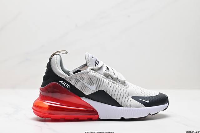 真标耐克Nike NIKE AIR MAX 270 FLYKNIT 混合科技 透气后掌半气垫慢跑鞋 兼具非凡优质外观和出色穿着体验！性能出众的一双透气鞋面后置半