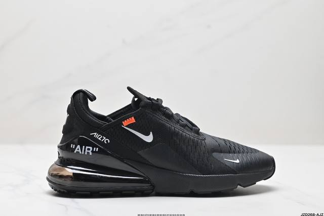 真标耐克Nike NIKE AIR MAX 270 FLYKNIT 混合科技 透气后掌半气垫慢跑鞋 兼具非凡优质外观和出色穿着体验！性能出众的一双透气鞋面后置半