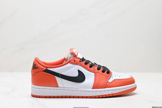 公司级AIR JORDAN 1 RETRO LOW OG白脚趾 AJ1乔1低帮休闲板鞋 同步官方配色 市场唯一独家头层皮打造 原鞋原档案开发 原厂皮料 原档冲孔