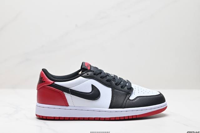 公司级AIR JORDAN 1 RETRO LOW OG白脚趾 AJ1乔1低帮休闲板鞋 同步官方配色 市场唯一独家头层皮打造 原鞋原档案开发 原厂皮料 原档冲孔