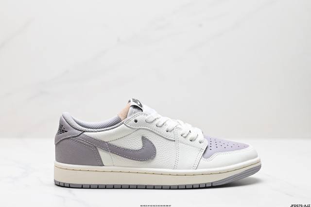 公司级AIR JORDAN 1 RETRO LOW OG白脚趾 AJ1乔1低帮休闲板鞋 同步官方配色 市场唯一独家头层皮打造 原鞋原档案开发 原厂皮料 原档冲孔